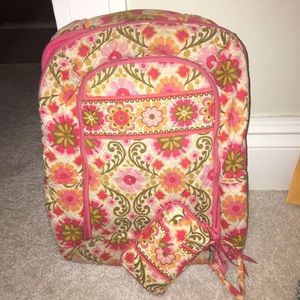 Vera Bradley backpack and wallet